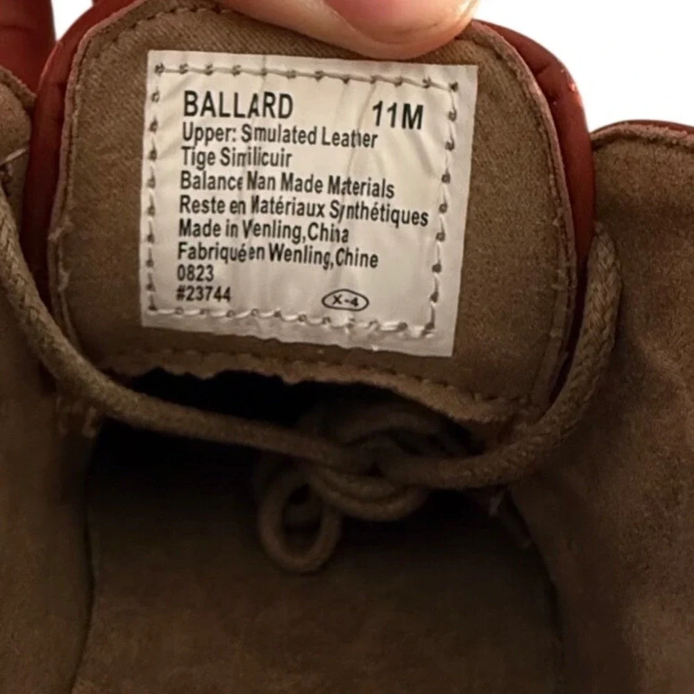 Deer Stags Ballard‎ Red Leather Chukka Boots Kids Size 11M
